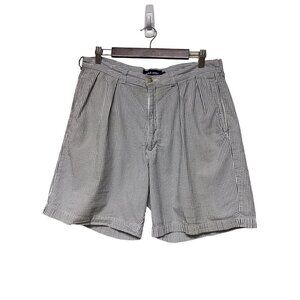 Polo Golf Ralph Lauren Blue Stripe Chino Shorts Men's Size 36 100% Cotton